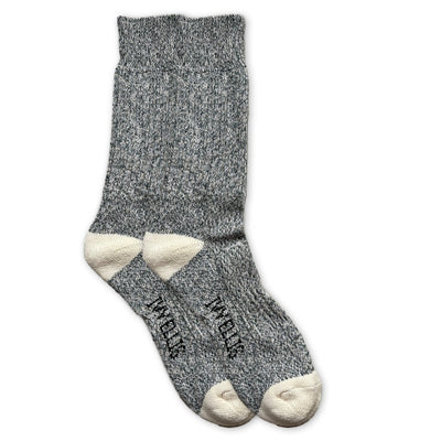 IVY ELLIS Mens Tideline Yosemite Socks in Black Marl