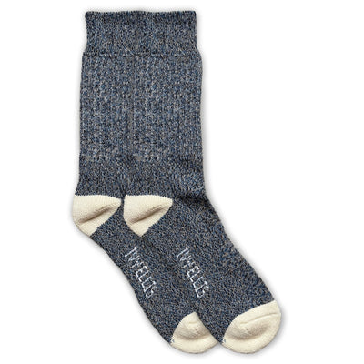 IVY ELLIS Mens Voyager Yosemite Socks in Navy Marl