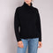 JEAN & TEMPLE Thick Roll Neck Jumper in Black
