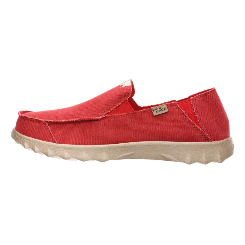 Red colour canvas shoes Clearance