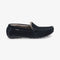LOAKE Guards Shearling Lined Suede Slippers in Navy Suede