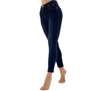 7/8 Skinny Jeans - Dark denim