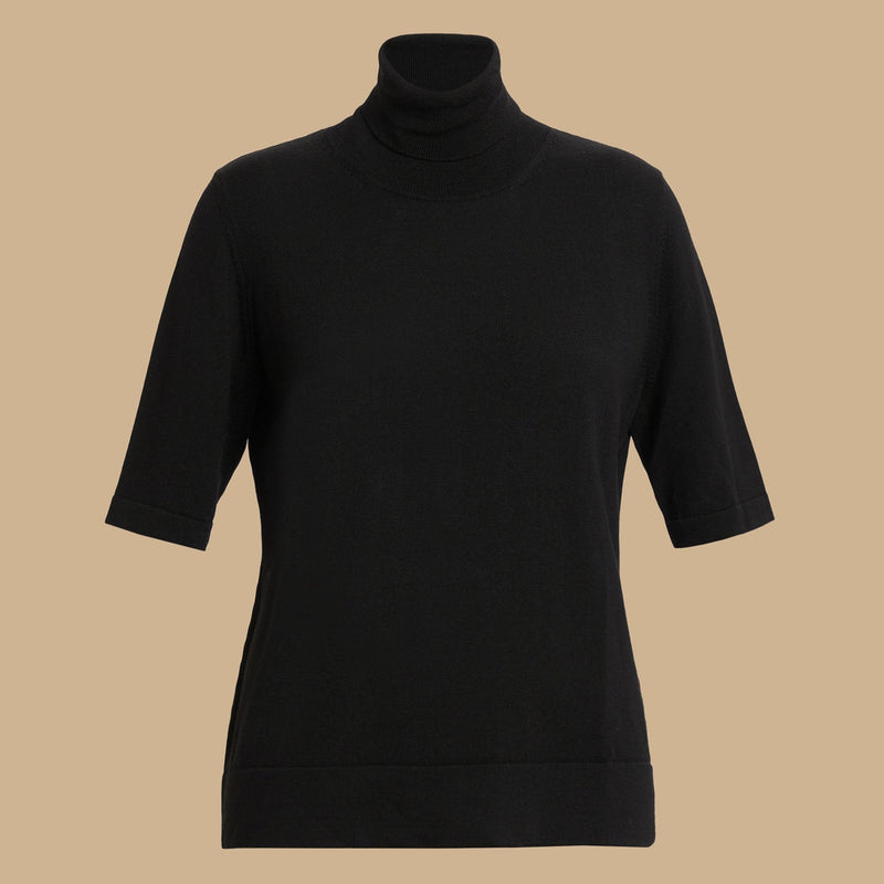 Alfa Wool S/S Sweater - Black