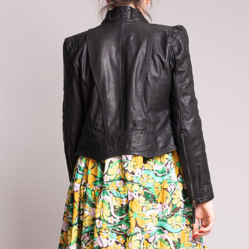 Rucy Leather Jacket in Black