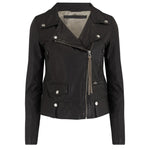 Seattle Thin Leather Jacket in Black