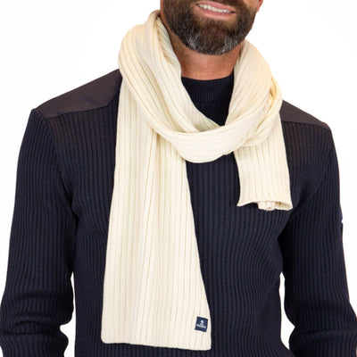 MOUSQUETON Penvin Scarf in Ecru
