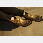 Atlanta Cowboy Boots in Gold
