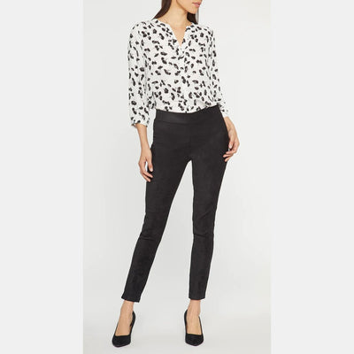 NYDJ Faux Suede Leggings in Black