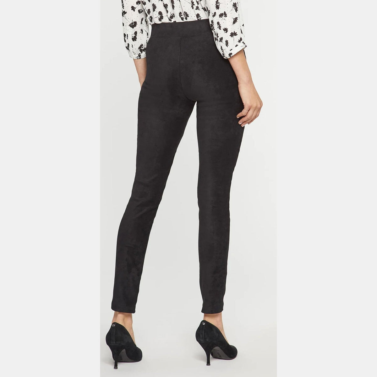 NYDJ Faux Suede Leggings in Black