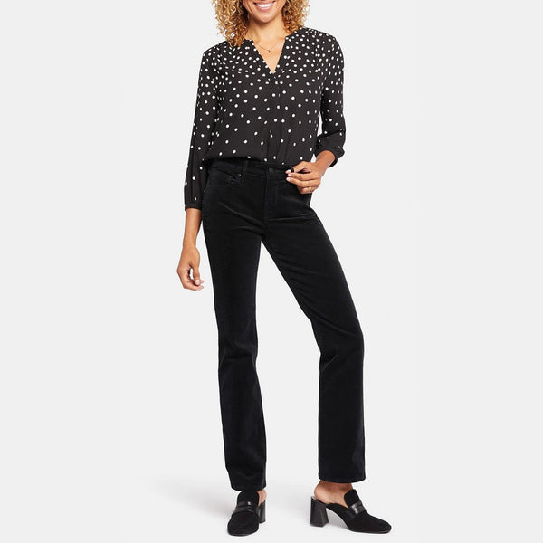 NYDJ Marilyn Coated Jeans in Black