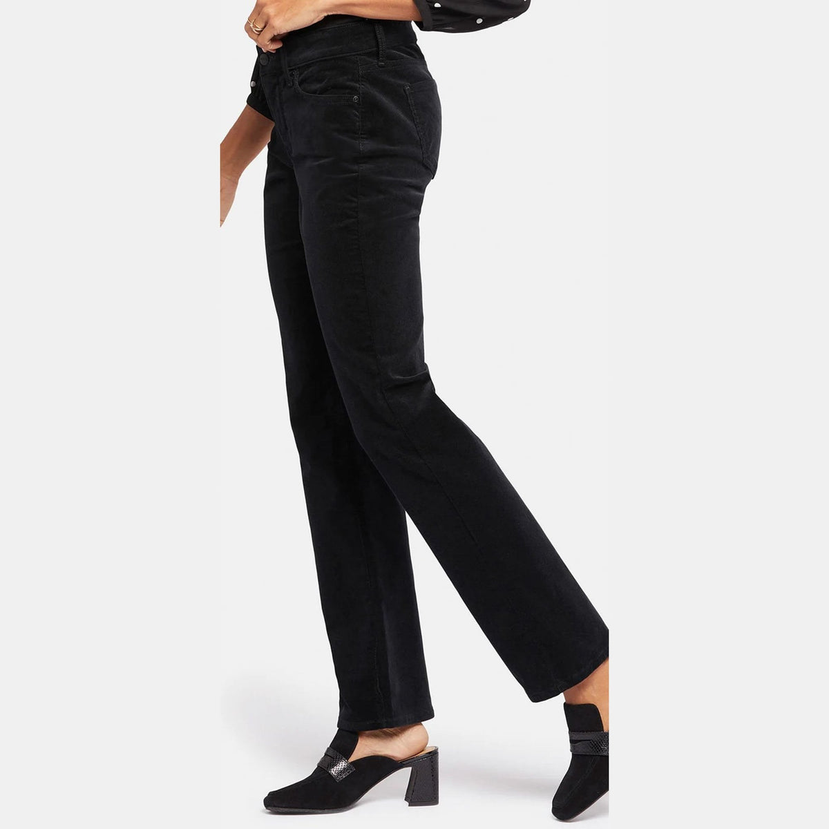 NYDJ Marilyn Coated Jeans in Black