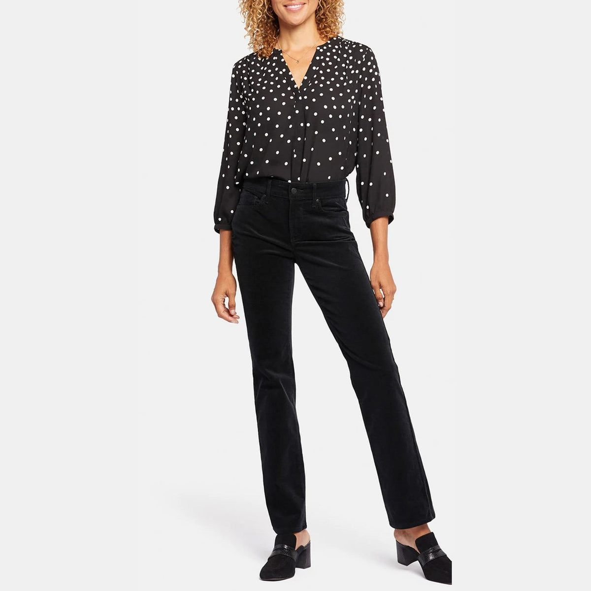 NYDJ Marilyn Coated Jeans in Black
