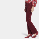NYDJ Marilyn Cord Trousers in Cranberry Pie