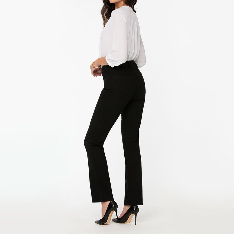 NYDJ Marilyn Straight Leg Jeans in Black