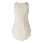 Patch Undershirt Vest Top in Off White