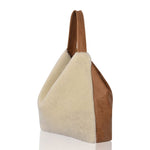 Yatton Sheepskin Shoulder Bag in Brandy Cream