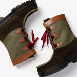 PENELOPE CHILVERS Midcalf Intrepid Shearling Lined Boots in Khaki
