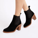 PENELOPE CHILVERS Paloma Rociera Suede Boots in Black