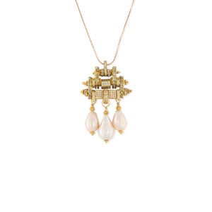 Metropolis Necklace - Pearl/gold