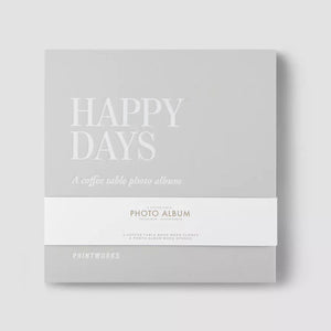 Happy Days Photo Album - Light grey