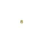 Letter B Stud Earring in Gold Plated