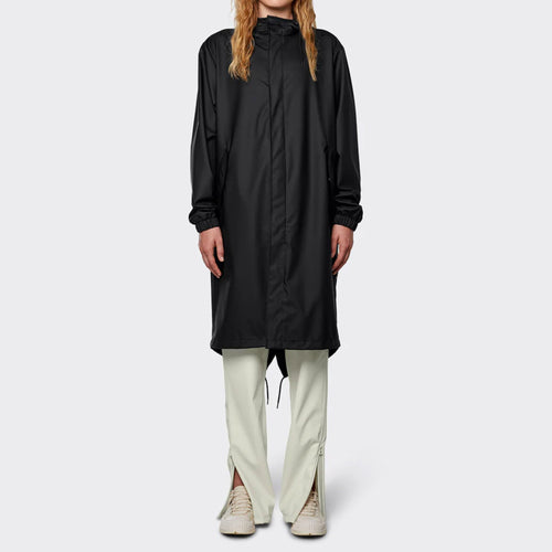 RAINS Fishtail Parka in Black
