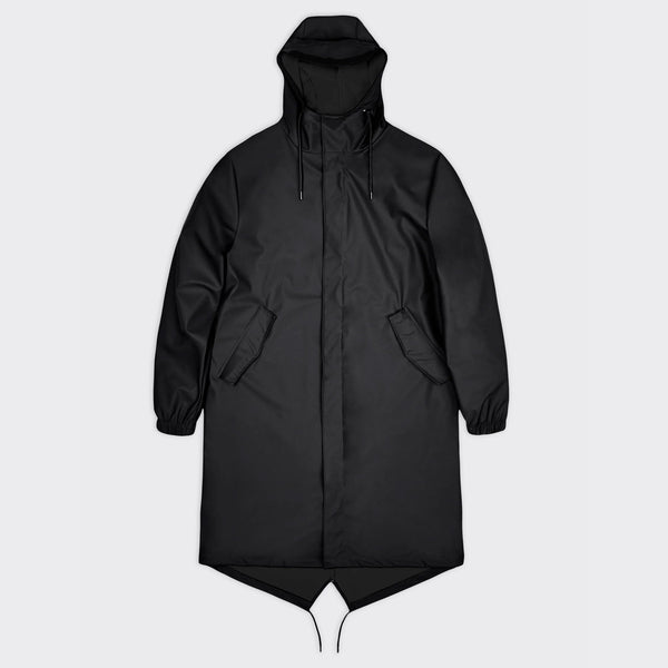 RAINS Fishtail Parka in Black
