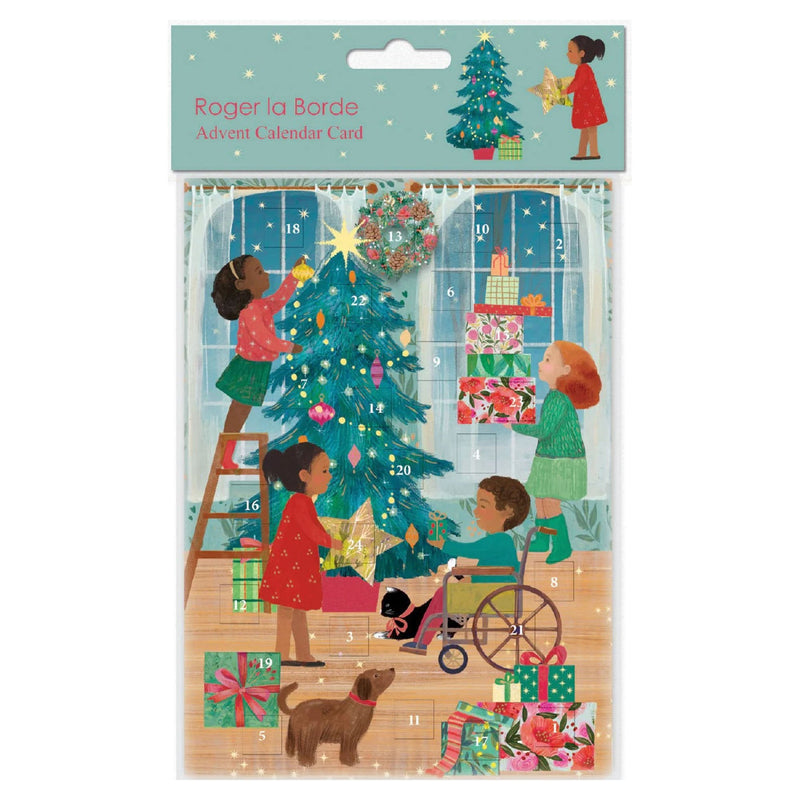 A Christmas Party Advent Calendar Card