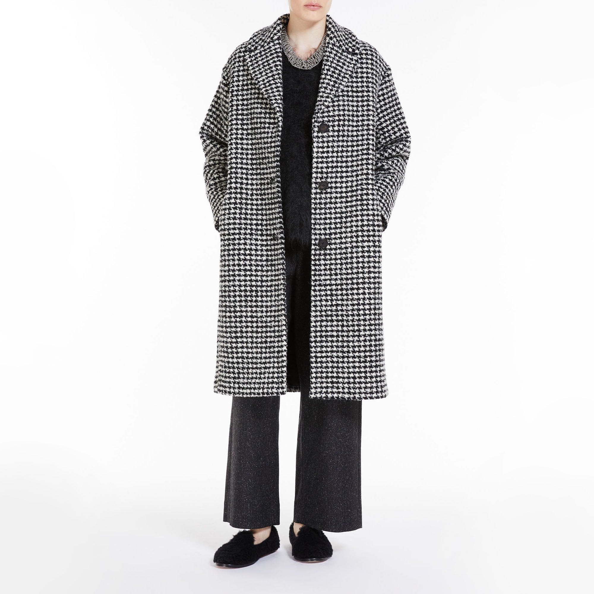 Max mara houndstooth coat new arrivals