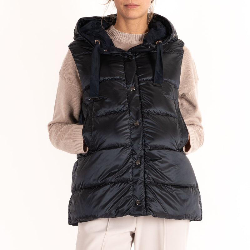 Jsoft Reversible Water Repellent Gilet in Midnight Blue