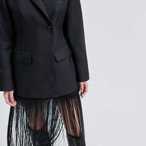 Fringe Skirt in Black