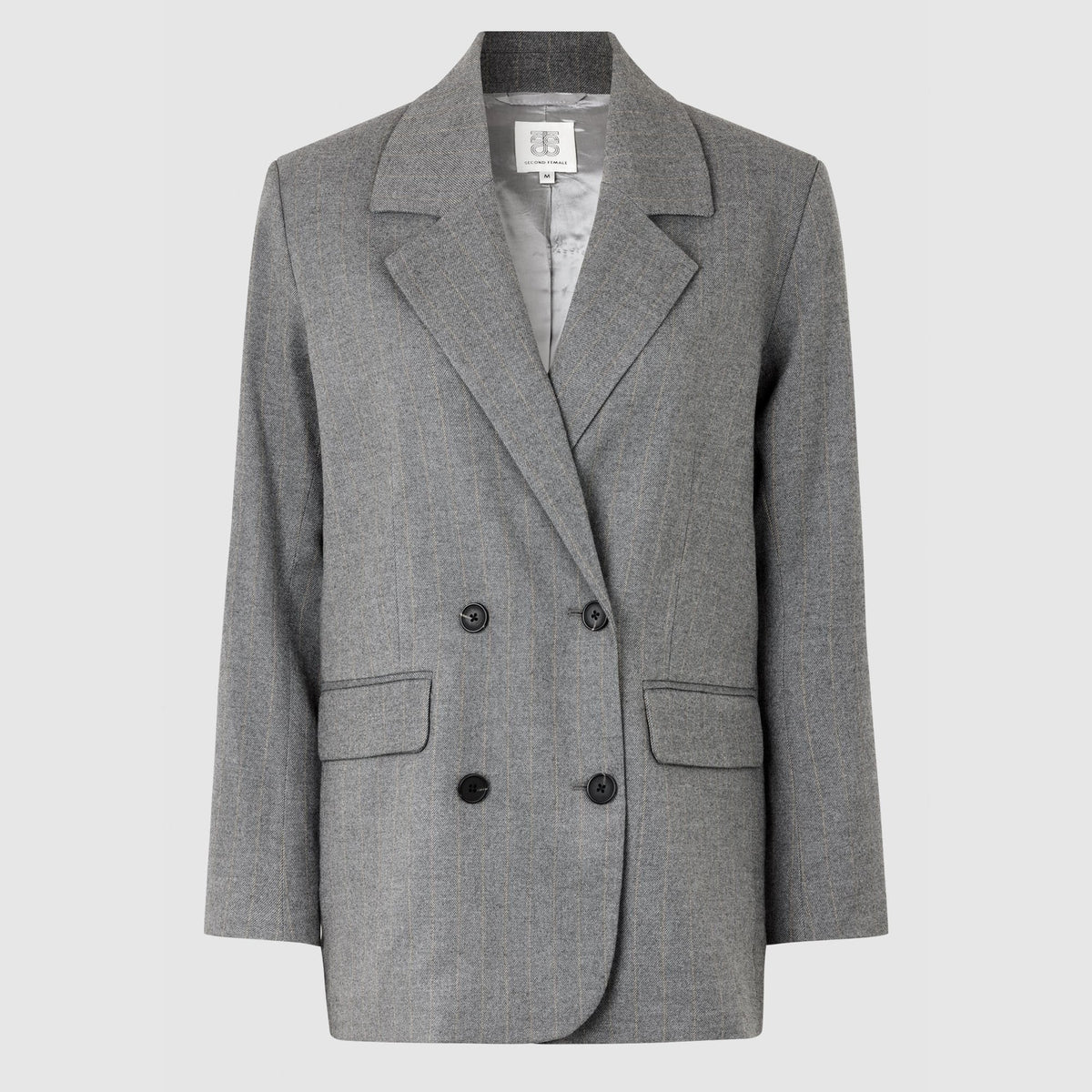 SECOND FEMALE Holsye Blazer in Grey Melange