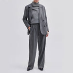 SECOND FEMALE Holsye Trousers in Grey Melange