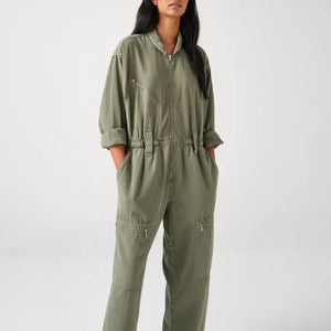 Amelia All in One Jumpsuit in Moss