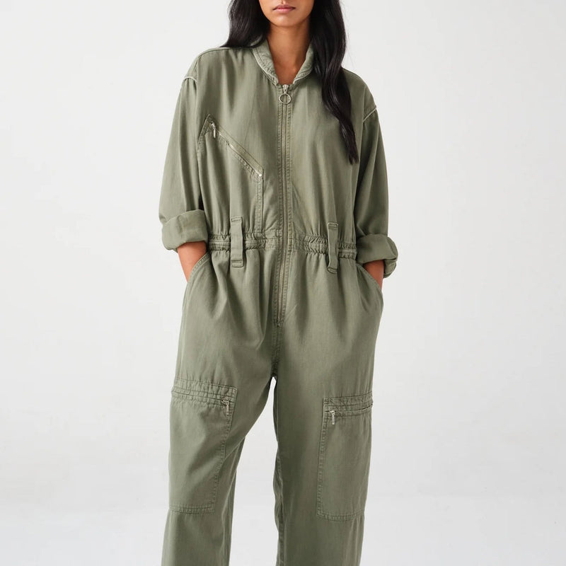 Amelia All in One Jumpsuit in Moss