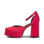 Priscilla Ankle Strap Heels in Pink