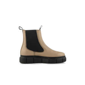 Tove Leather Chelsea Boots - Beige