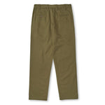 Pleated Twill Chinos in Khaki