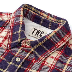 Woven Check Shirt in Red/Blue