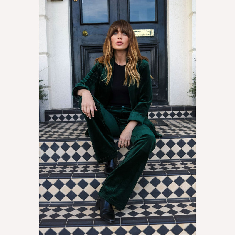 Bratter Flare Trousers in Green