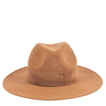 TRAVAUX EN COURS Fedora Wide Brim Hat in Camel