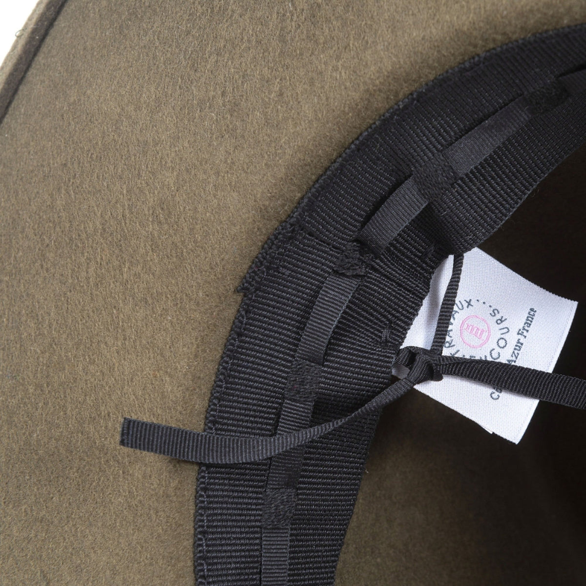 TRAVAUX EN COURS Fedora Wide Brim Hat in Khaki