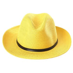 TRAVAUX EN COURS Paper Fedora Hat in Sunflower
