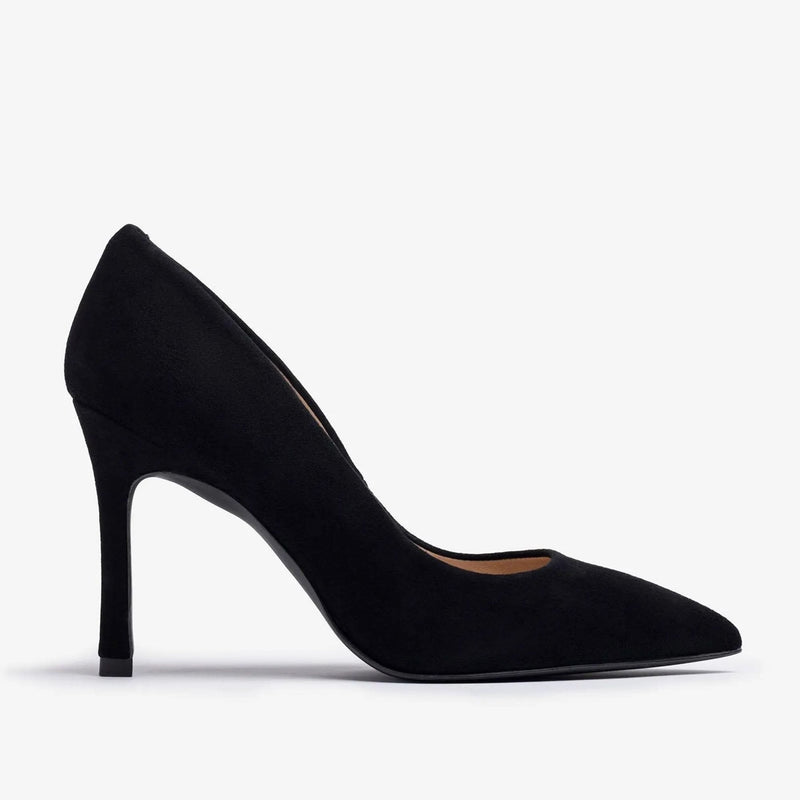 Toller Suede Court Shoes in Black