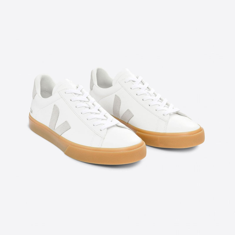 Campo Chromefree Leather Sneakers in Extra White/Natural