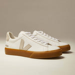 Campo Chromefree Leather Sneakers in Extra White/Natural