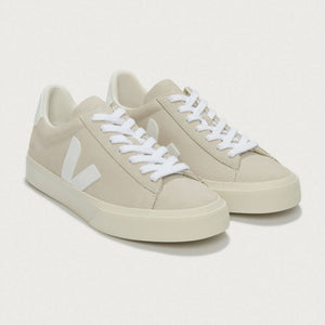 Campo Suede Sneakers in White/Natural
