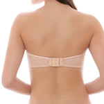 Halo Lace Strapless Bra in Nude