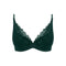 WACOAL Lace Perfection Plunge Push Up Bra in Botanical Green