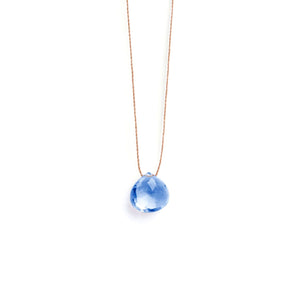 Fine Cord Necklace - California blue